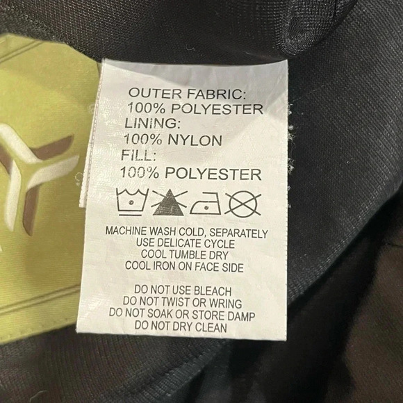 FERA Snowpants Womens Black Thermal Outdoor Ski Snow Pants size 10 - Picture 5 of 9